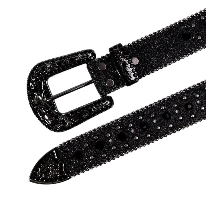 Black Cross Stones With Black Studded Rhinestone Belts - FiveBeelow