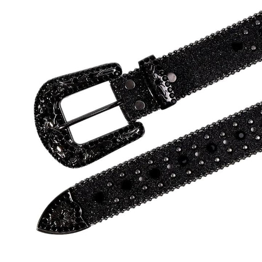 Black Cross Stones With Black Studded Rhinestone Belts - FiveBeelow