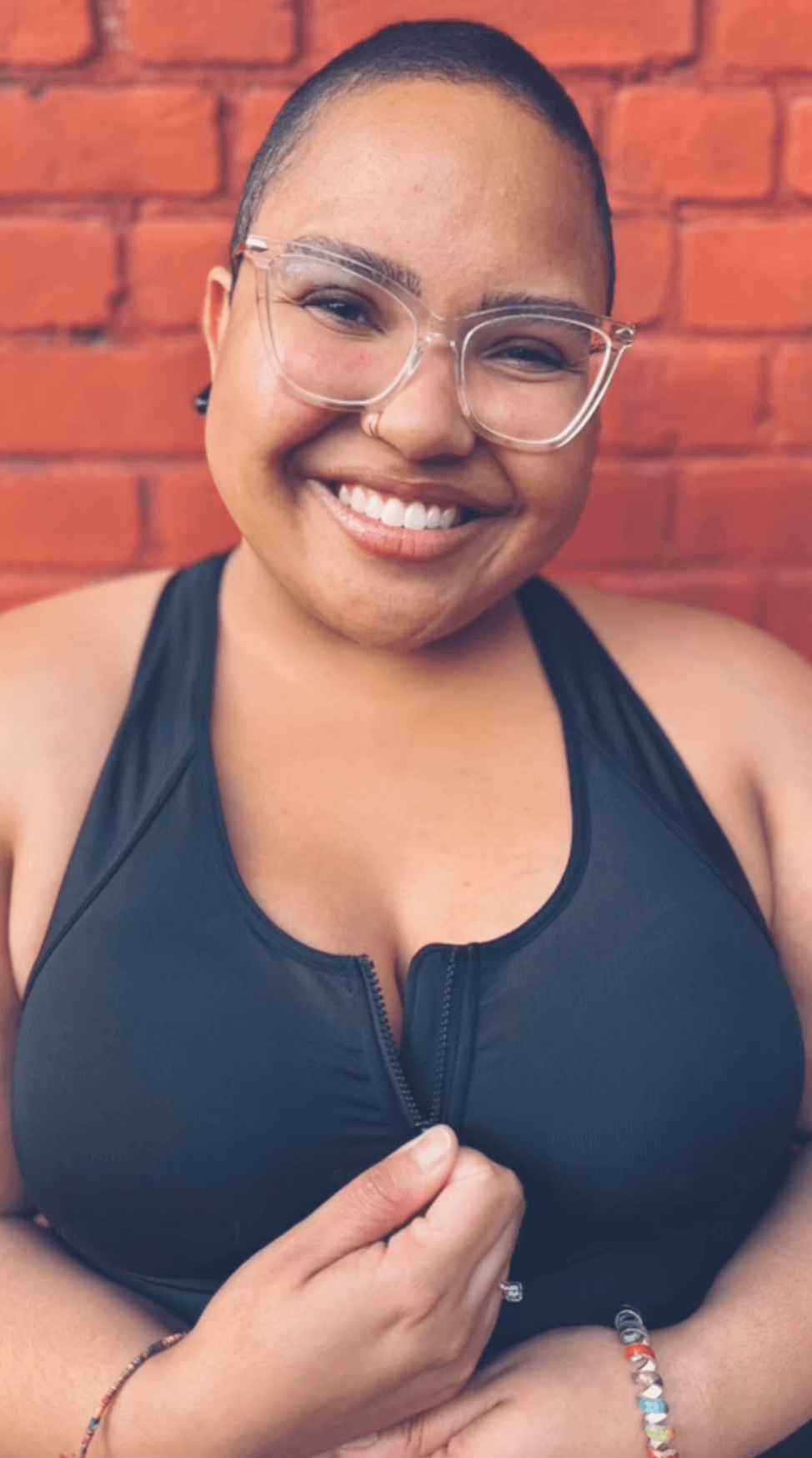 Hero Front‑Closure Sports Bra - Black - FiveBeelow