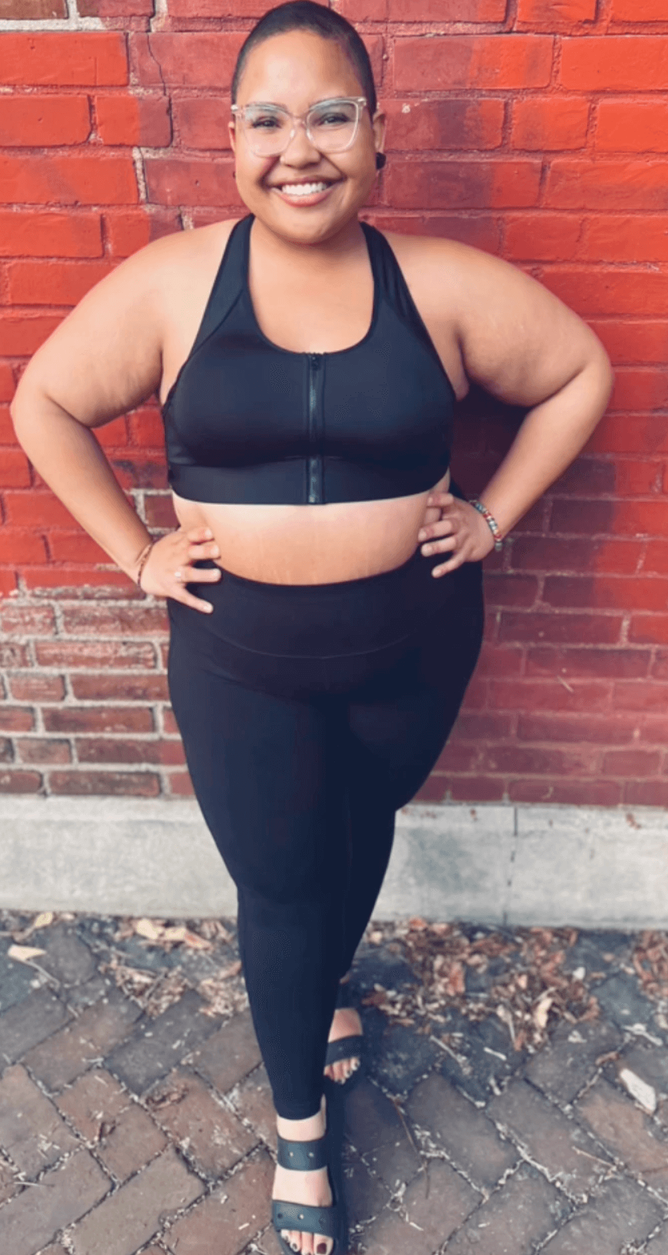Hero Front‑Closure Sports Bra - Black - FiveBeelow