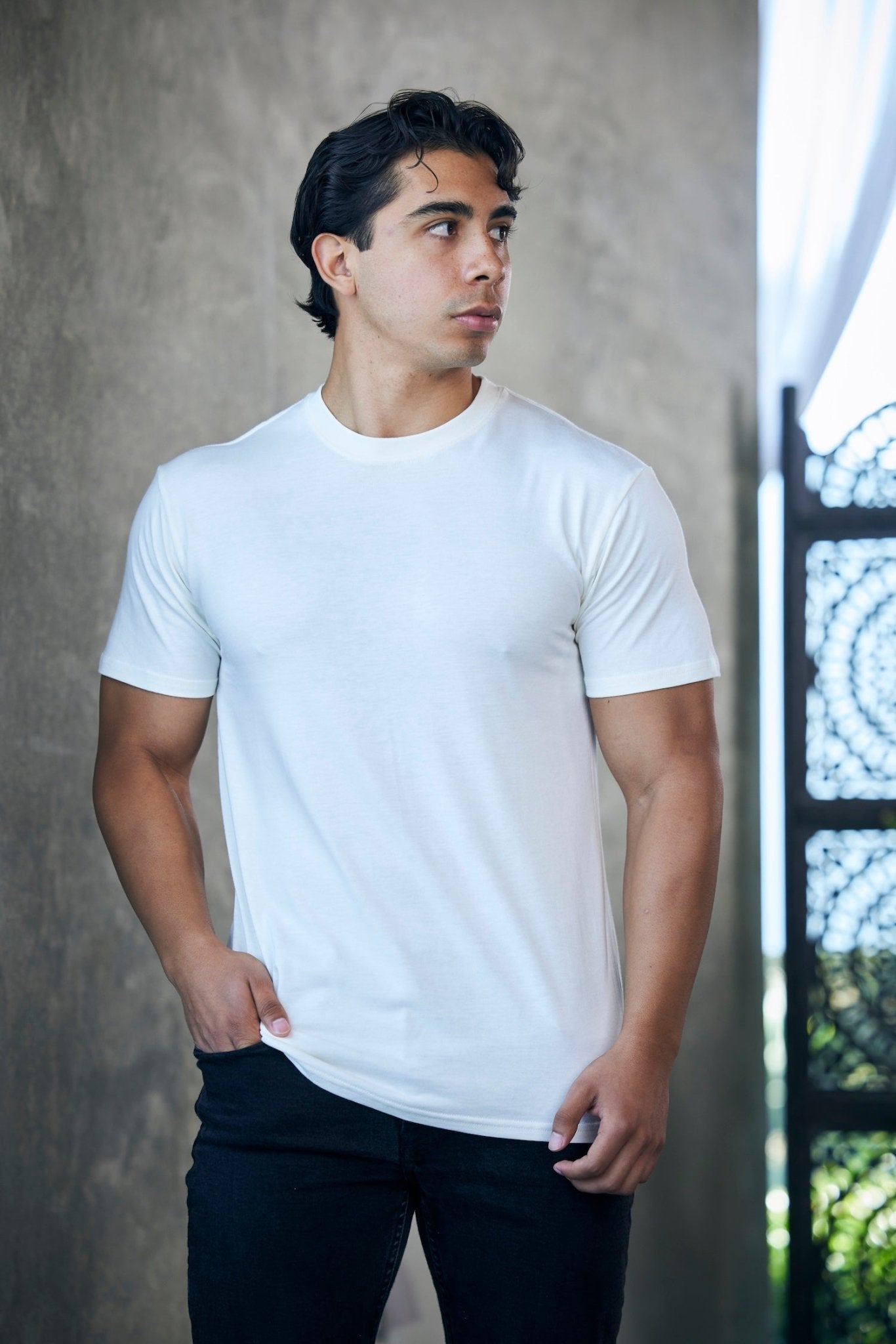 The Original Men's Bamboo Viscose/Organic Cotton Short Sleeve T-Shirt - Classic Cut - FiveBeelow