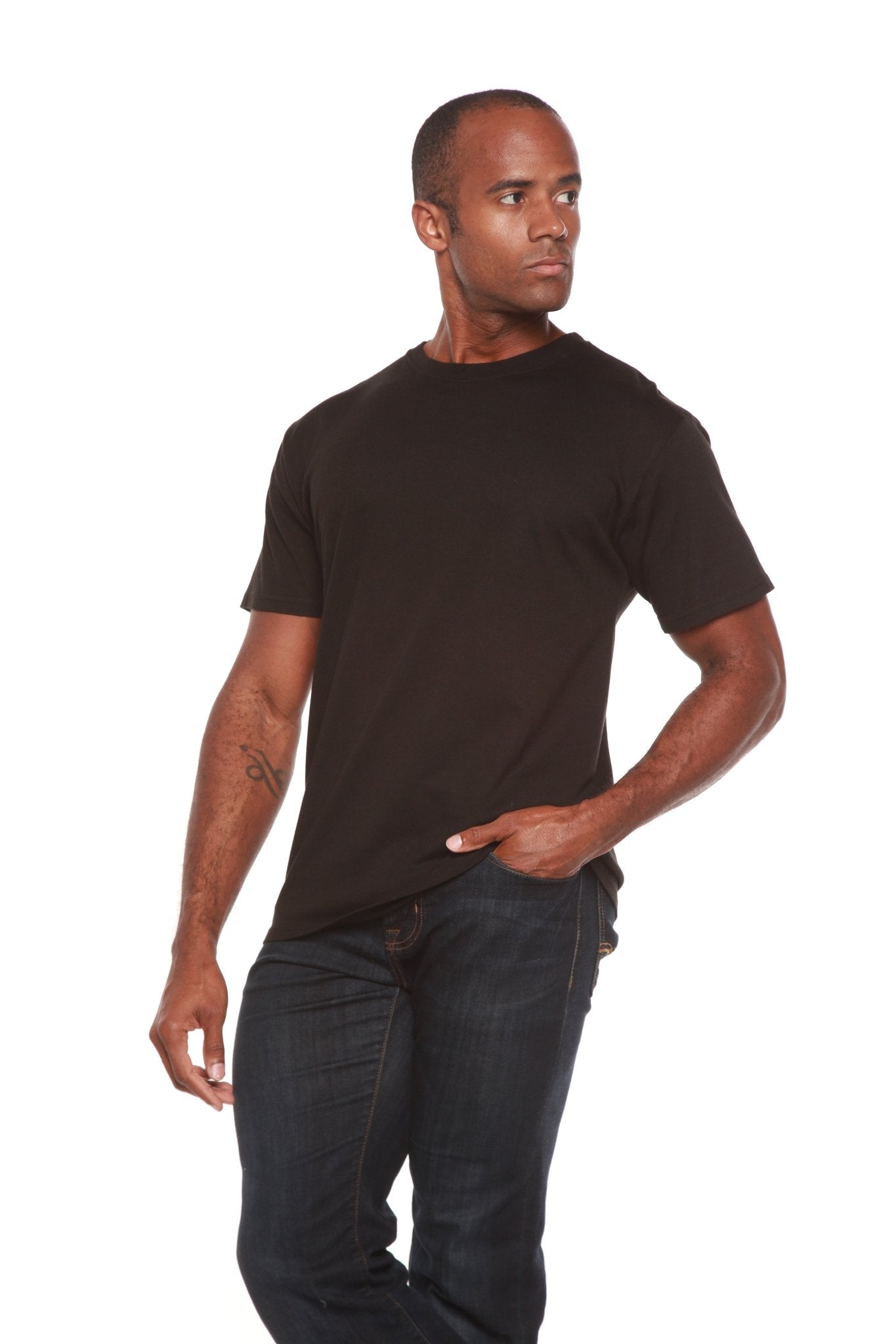 The Original Men's Bamboo Viscose/Organic Cotton Short Sleeve T-Shirt - Classic Cut - FiveBeelow